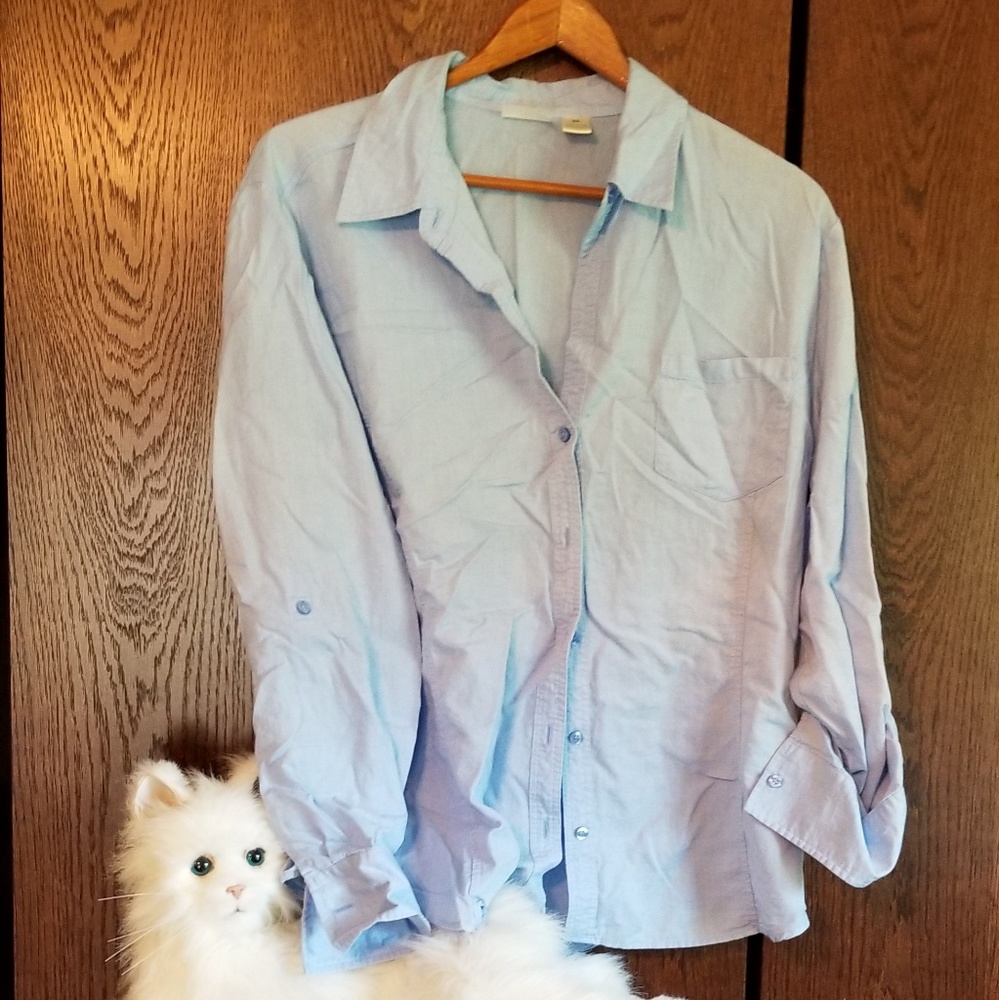 Riders Lee blue buttoned down shirt